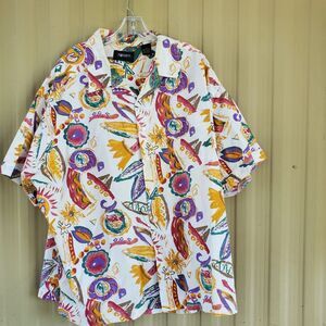 Vintage J.T. BECKETT Short Sleeve Button Down Shirt Size Size 2XL Big
